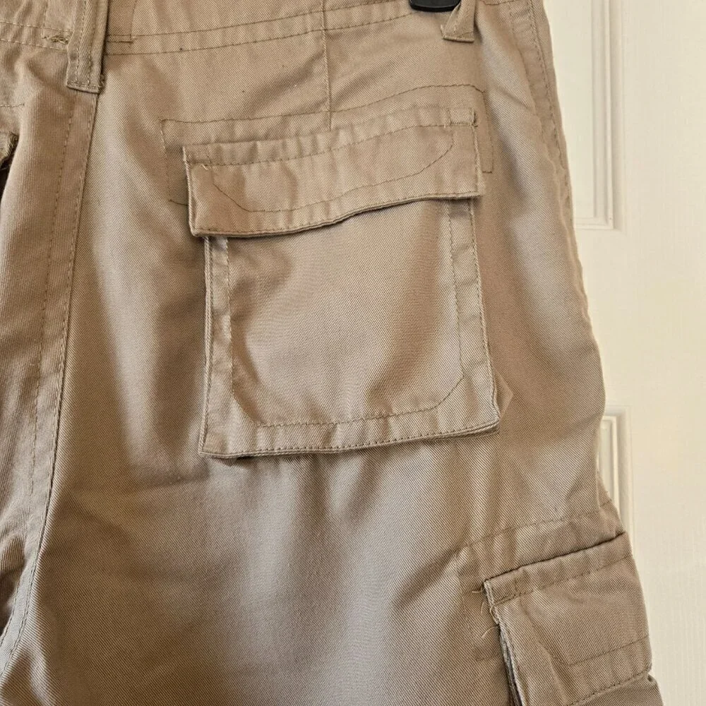 Roadblock Men's Khaki Cargo Multi-Pocket Shorts Size 32